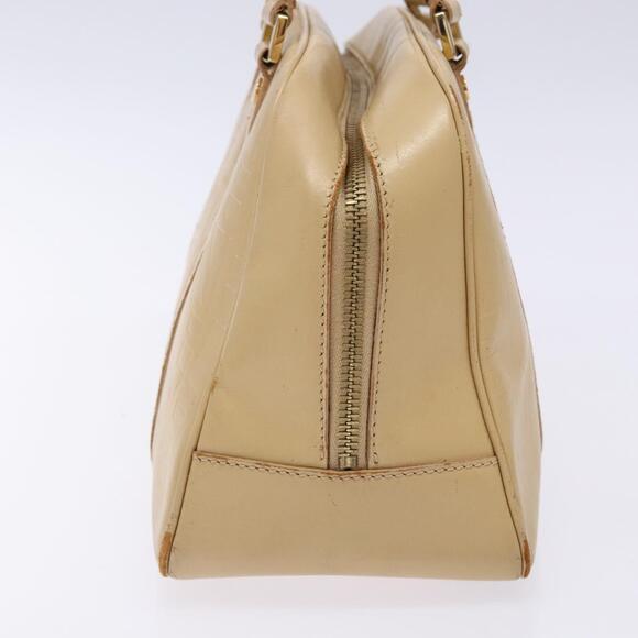 CELINE Hand Bag Leather Beige Gold - Picture 4 of 12